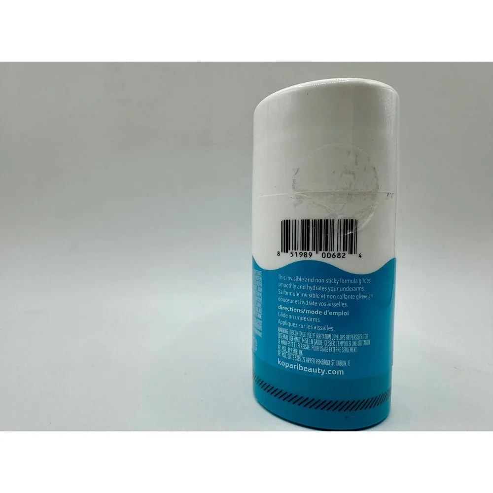 Kopari Charcoal Deodorant 2oz Blue White Aluminum Free Vegan Stick New Sealed